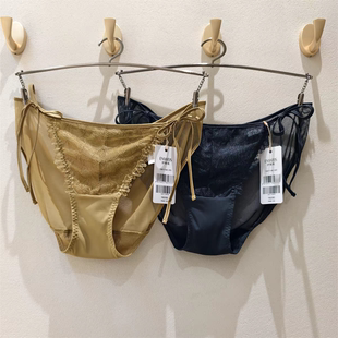 伊维斯正品 10611146 女士低腰性感蕾丝系带舒适透气三角内裤