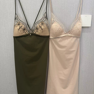 正品伊维斯春夏性感蕾丝带罩杯吊带裙睡裙家居服10391144