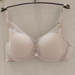 伊维斯正品新款软钢圈薄模杯透气孔杯大胸显小聚拢文胸10811134