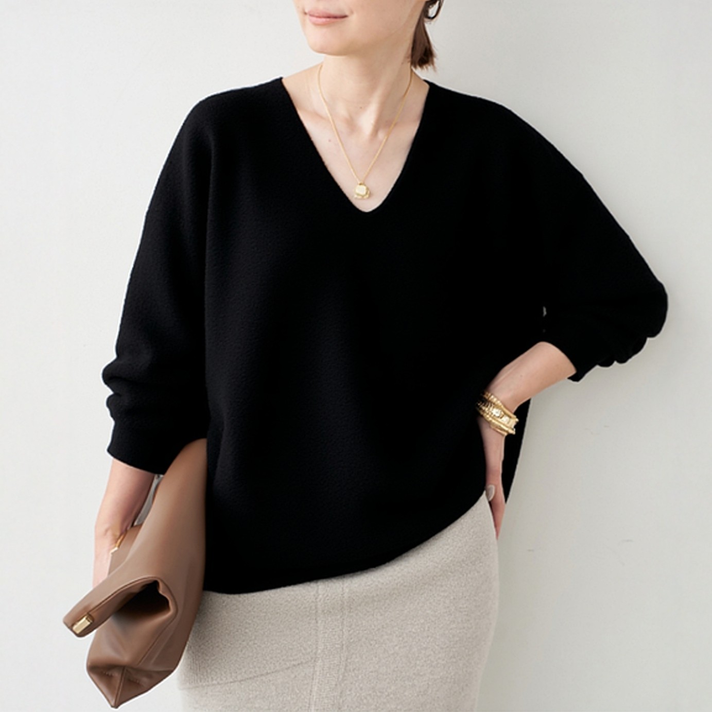 23qu大码女装深V领针织打底上衣强缩100纯羊毛衫衣内搭女冬季新款,女装/女士精品,毛衣,淘宝优惠券,粉丝福利购,淘宝优惠卷