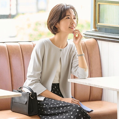 长袖针织短外套披肩外搭开衫高级感配裙子百搭上衣女2026春秋款