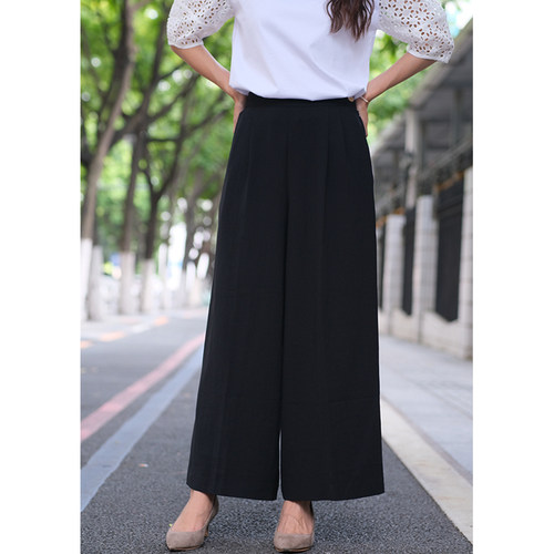 高腰通勤其他长裤阔腿裤