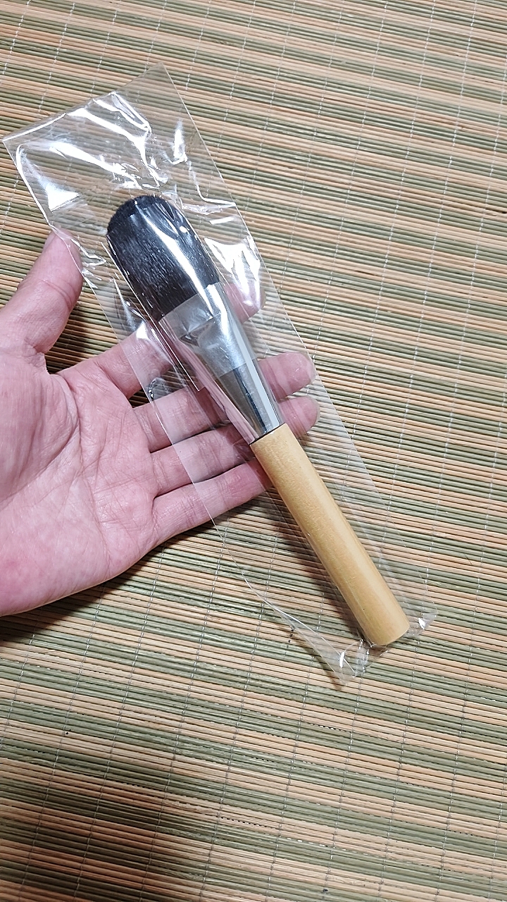 店主热推 MUJI 无印良品 精品超弹性柔软木轴化妆刷 蜜粉/腮红刷