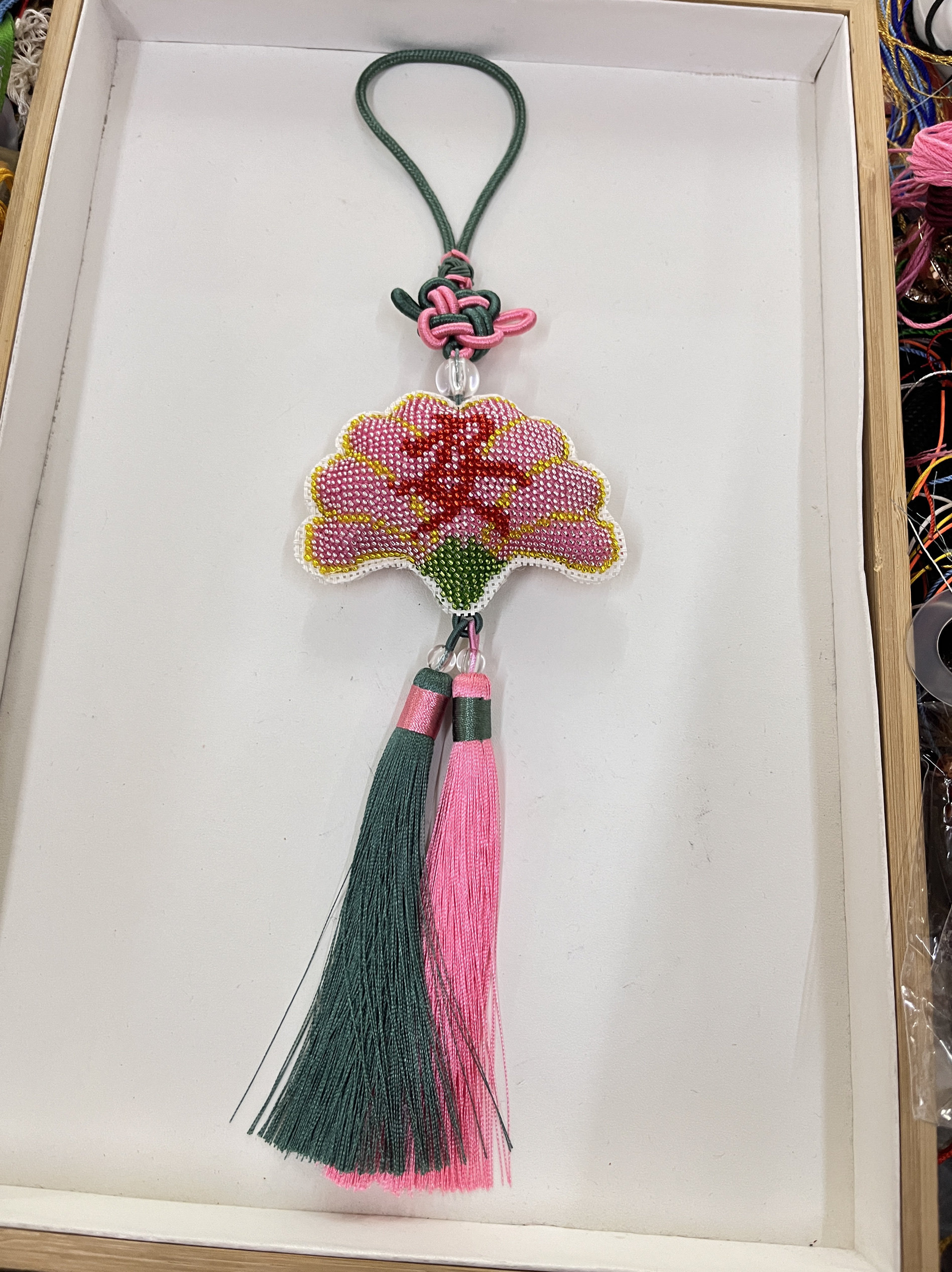 现货纯手工十字绣成品平安福符汽十字绣成品