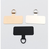 不锈钢手机壳挂绳夹片防丢挂件链连接垫片卡贴固定背贴片定制logo