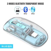 无线透明鼠标三模2.4G蓝牙双模办公笔记本电脑用商务礼品定制LOGO