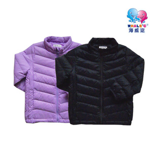 2022秋冬新品海威迩童装儿童女童大童柔软超薄立领羽绒服179668