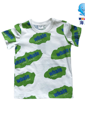 海威迩童装2022夏季新品男童纯棉卡通印花上衣宽松短袖T恤221041