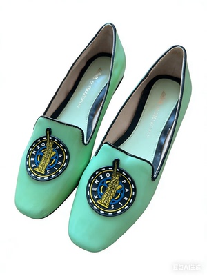 瑕疵古着孤品平底休闲玛丽珍37码内里掉皮开车跳舞妈妈欧美时装鞋