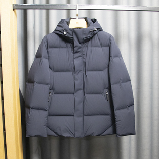 加厚鹅绒 短款男士羽绒服 高品质轻盈保暖 时尚年轻连帽 男羽绒服