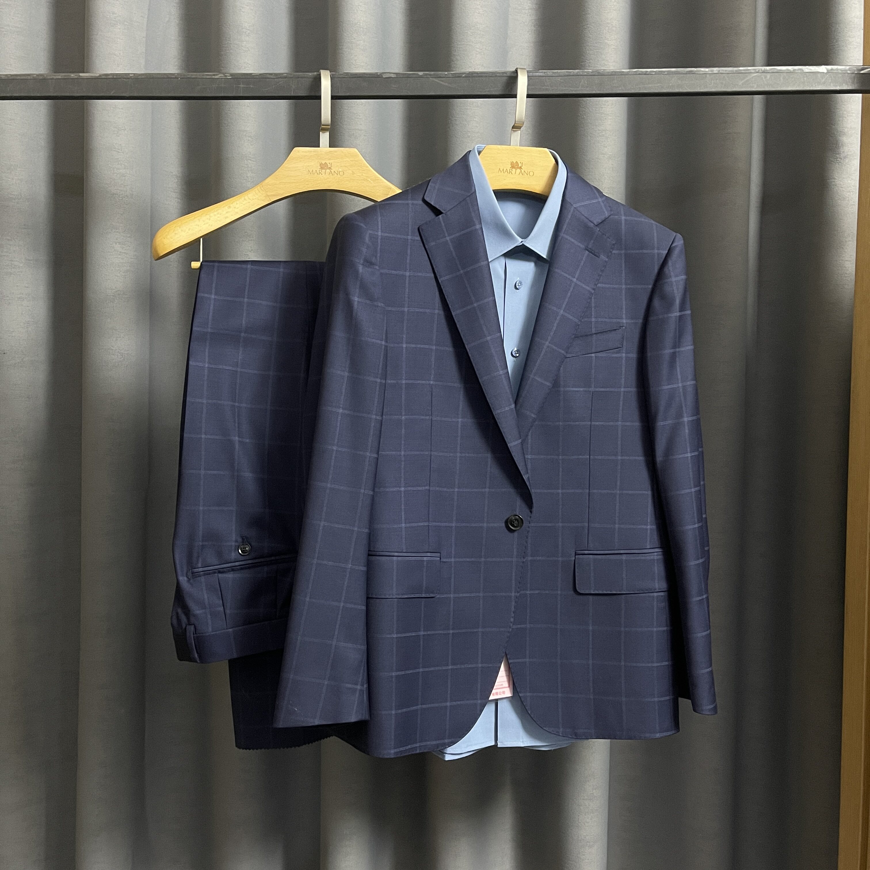 175码男士西服精纺羊毛