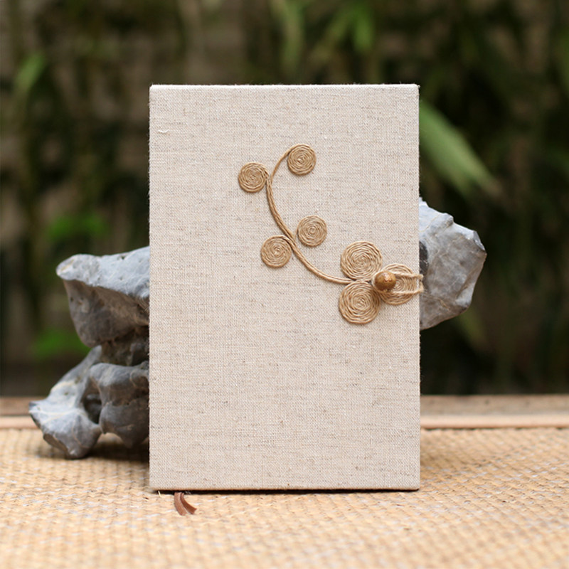 尺素纸艺 【翰墨流年】笔记本日记本礼物茶叶皮纸