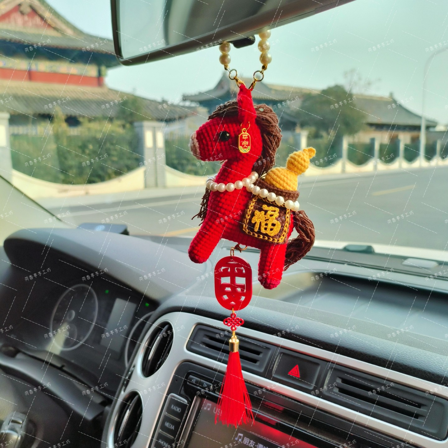 2026马年有福禄车挂DIY小马钩针材料包毛线钩编织本命年马上有钱,服饰配件/皮带/帽子/围巾,DIY编织材料包,淘宝优惠券,粉丝福利购,淘宝优惠卷