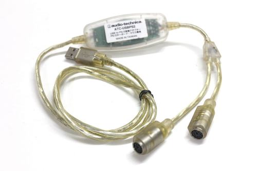 二手铁三角ATC-USBPS2 USB转PS2转接线转键盘鼠标接口