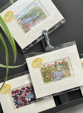 cocomero｜小象原创插画设计迷你mini长方形装饰画花花可爱第三弹