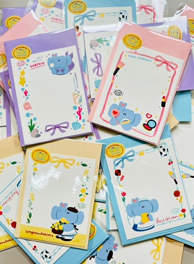 贺卡合集｜cocomero小象呼呼虎生日贺卡祝福贺卡礼物留言卡含信封