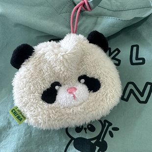 FICKLE PLAN｜熊猫收纳包挂件可爱中国特色panda毛绒束口袋礼物