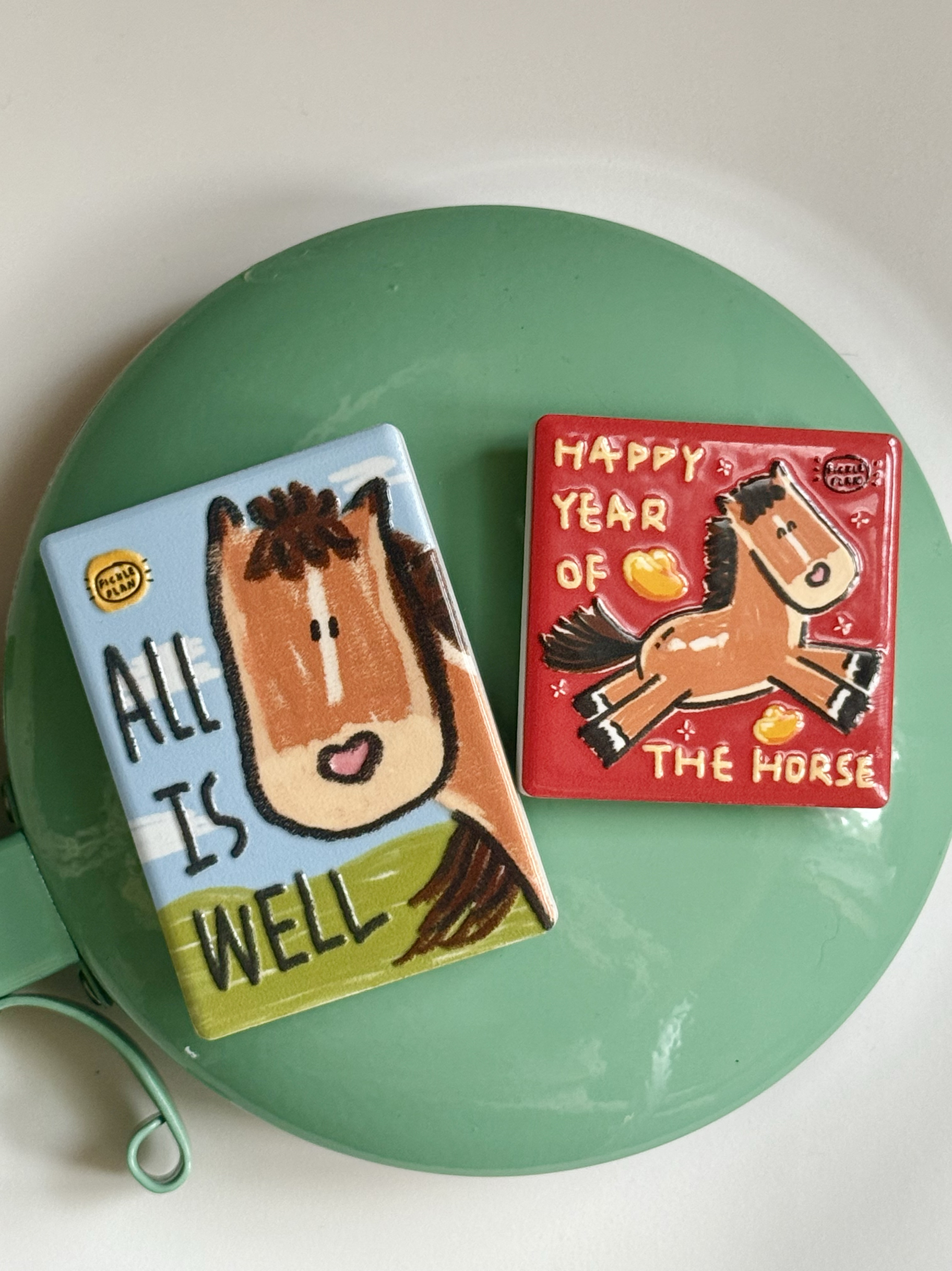 2026生肖马｜原创陶瓷浮雕冰箱贴可爱卡通马年新年礼物不靠谱商店