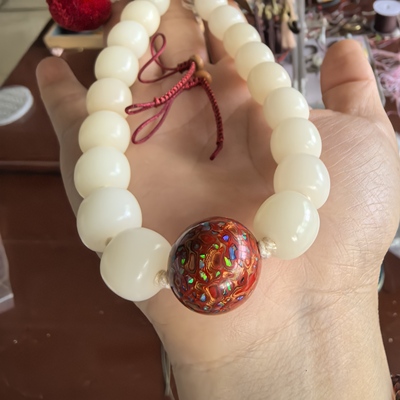 欧泊大漆珠菩提守护手机链手腕套收菩提配饰女闺蜜礼物高级结实