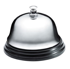 得力 0240 传唤铃 手按铃 唤人铃 餐桌铃 餐厅 银行专用