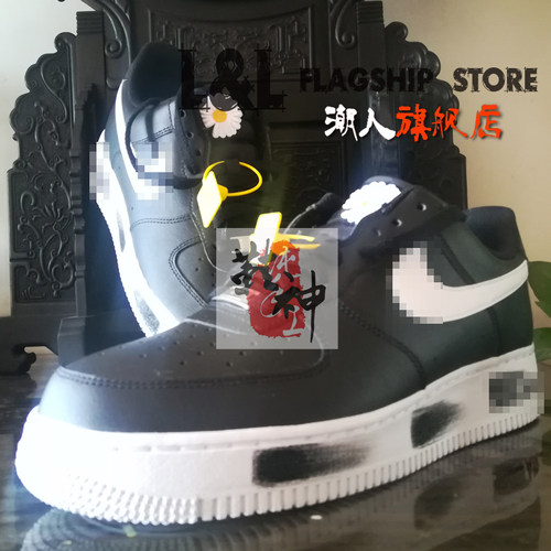 [不含鞋]LL潮人创意手绘空军一号涂鸦定制AF1雏菊DIY小权志龙魔改