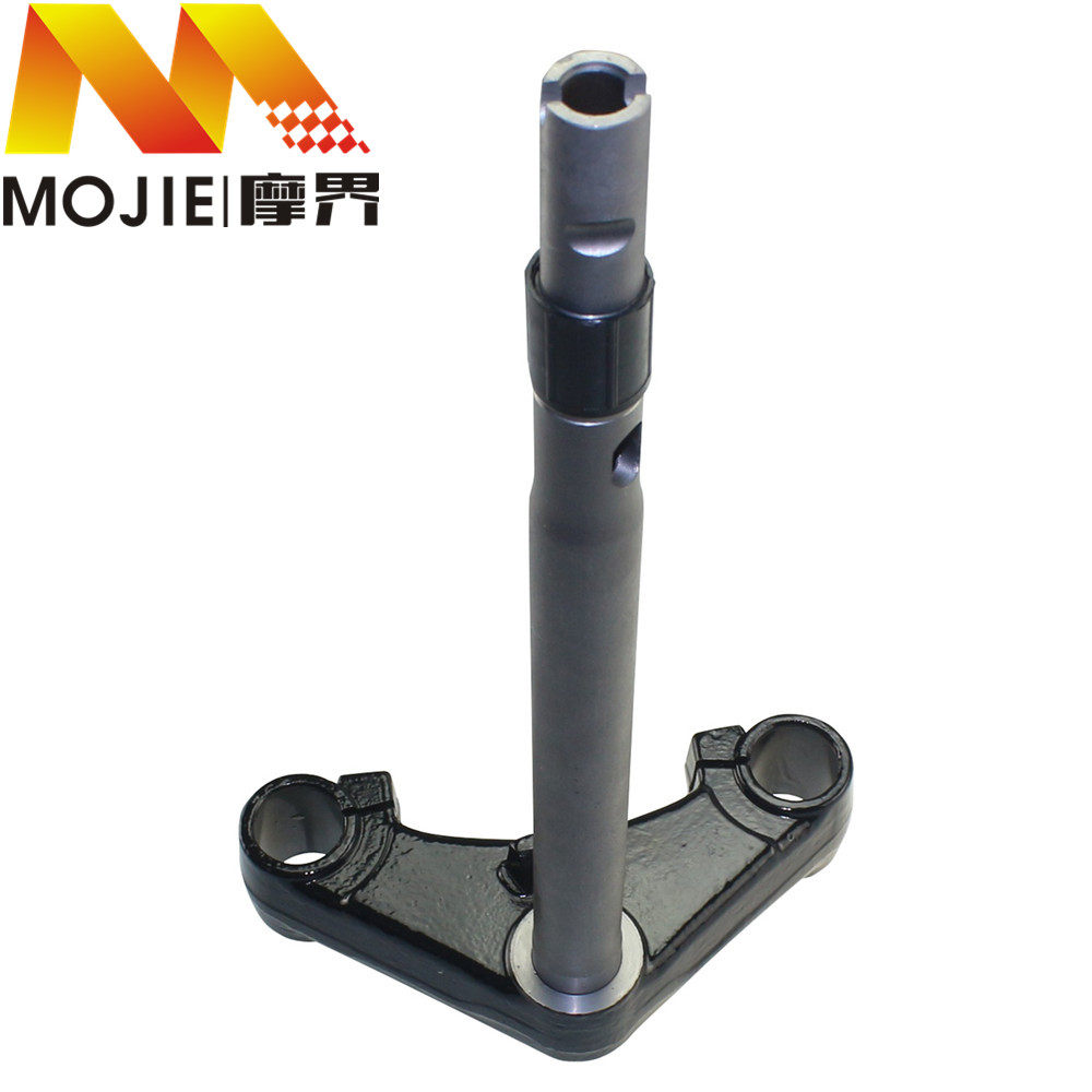 踏板车配件适用豪爵悦星HJ125T-9A/9C/9D下联板方向柱下三星立柱