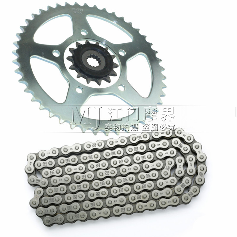 适用铃木骊驰GW250S/F套链DL250/GSX250R三件套链条链盘链轮牙盘