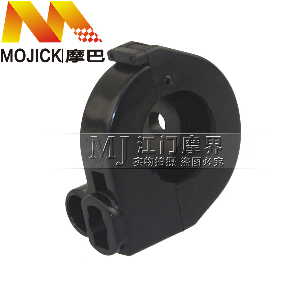 适用豪爵宇钻HJ125T-10/10A加油座油门线盒油门手把固定座手把壳