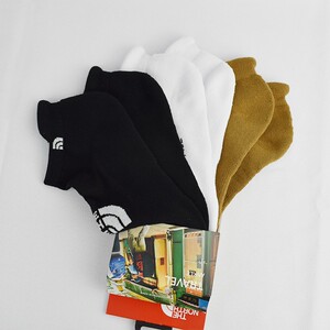 春夏季特价TheNorthFace北面男女款户外3双装毛巾底运动短袜 3RJC