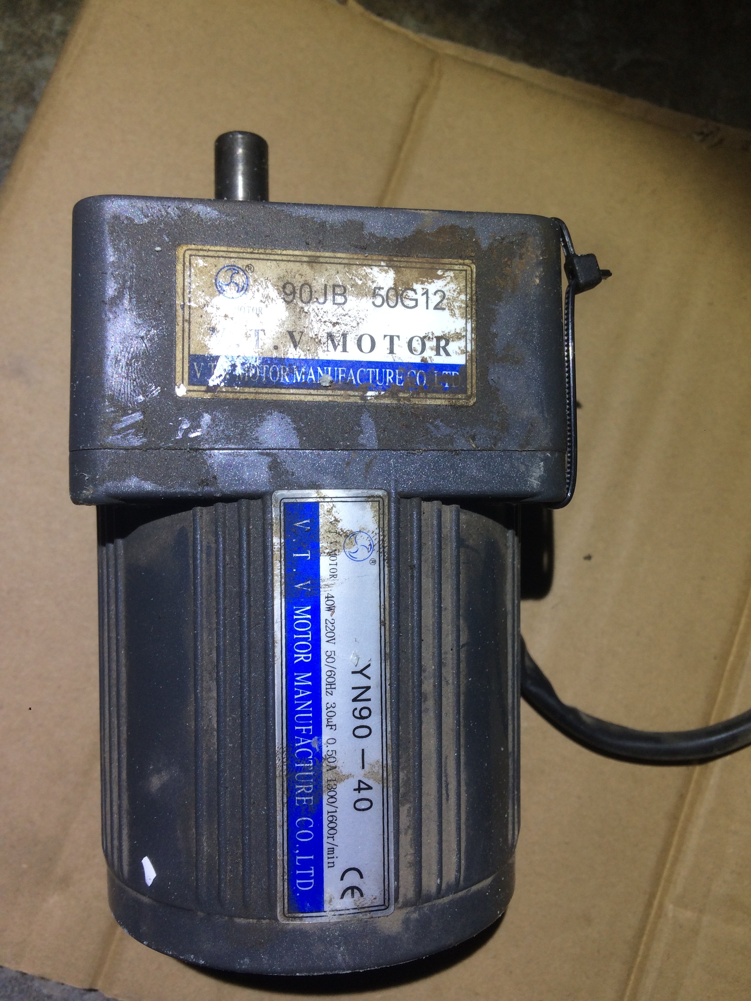 vtv motor减速电机yn90-40配90jb 50g12拆机不带螺丝和键vtv