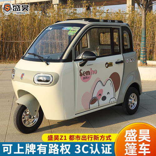 盛昊Z1电动三轮车全封闭代步车