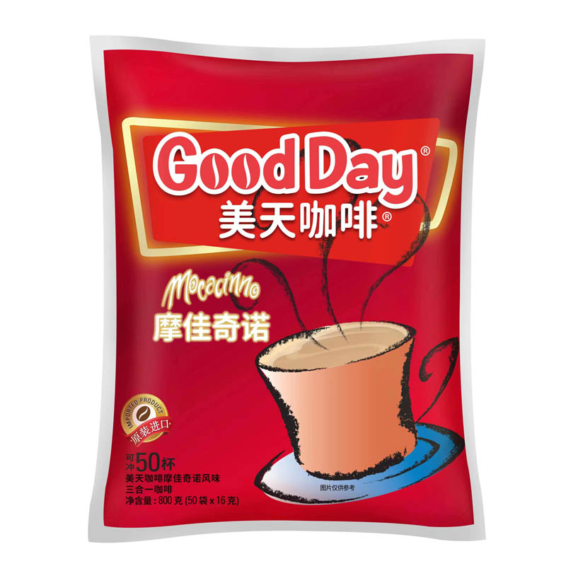 印尼进口好日子摩佳奇诺咖啡good day美天三合一速溶咖啡卡袋装-封面