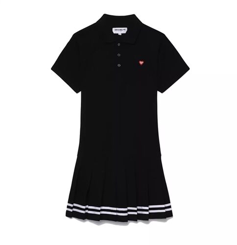 短袖百褶短裙夏季棉活力宽松