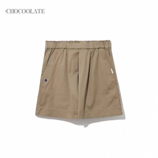 CHOCOOLATE女装休闲短裤2024春季新品时尚全棉中裤5551