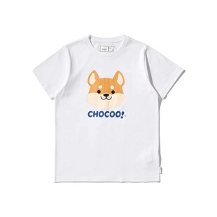 T恤2020春季 新品 短袖 CHOCOOLATE女装 柴犬狗狗卡通图案印花1514XEE