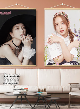 blackpink定制实木海报卧室简约