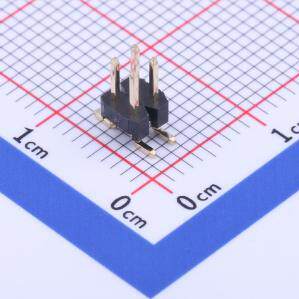 X4621WVS-2x02I-C40D64 排针 间距:2mm 2x2P 立贴 方针 L=8.95 PA