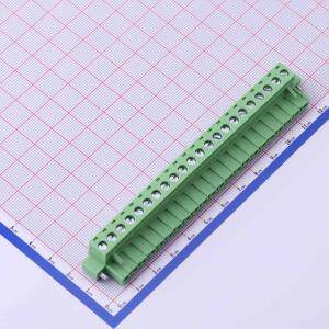 WJ2EDGKM-5.08-22P 插拔式接线端子 插头 1x22P 5.08mm 排数:1 每