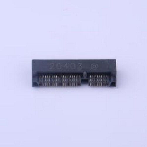 PCIE-52P56H 金手指连接器 0.8mm P数:52P SMD,P=0.8mm,卧贴原装