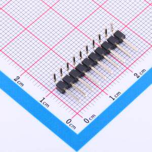 KH-2.54PH90-1X10P-L13.8 排针 2.54mm 1x10P 弯插 方针 原装现货