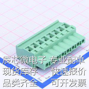 WJ2EDGKB-5.08-8P 插拔式接线端子 5.08mm 1x8P 排数:1 每排P数:8