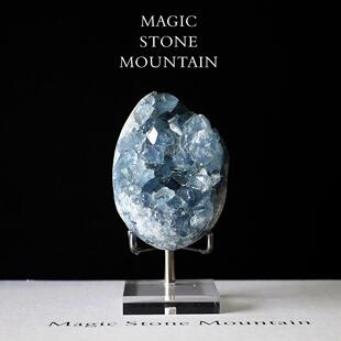 天然天青石水晶簇蓝晶洞原石摆件情侣礼物办公客厅净化磁场平衡