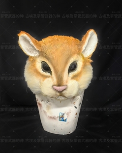 松鼠鼠类花枝鼠兔子写实半写实兽头头骨建模头骨三地打印头骨