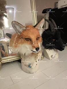 写实狐狸兽头定制制作链接兽装福瑞Cosplay道具可张嘴有口腔原创