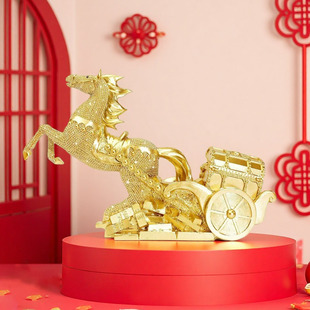 马年贺新礼物马到功成摆件树脂工艺品家居用品新年装饰品春节送礼