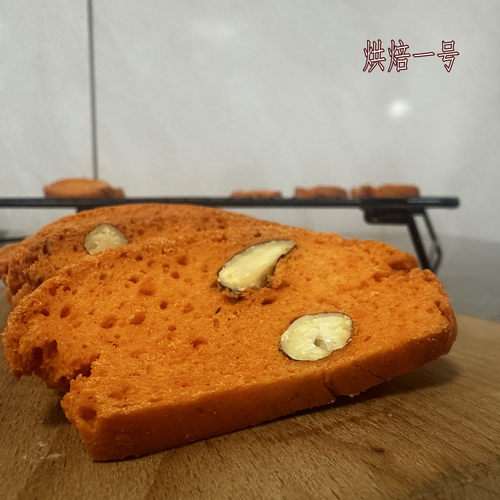 手工制作过程不加油无蔗糖无代糖金黄芝士杏仁巴旦木脆饼饱腹饼干
