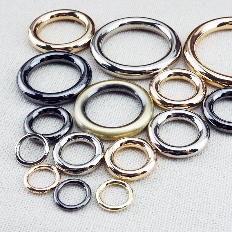 高档无缝实心圆环圆圈DIY手工箱包配件拎环扣子合金属调节链接扣,居家布艺,纽扣,淘宝优惠券,粉丝福利购,淘宝优惠卷