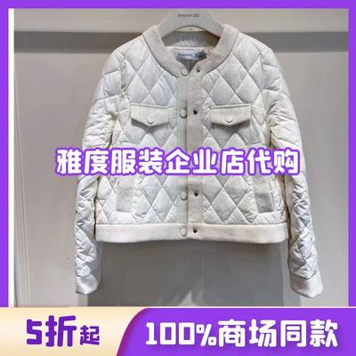 香蕉宝贝B234Y165专柜正品bananababy2023冬小香短款羽绒服女短款