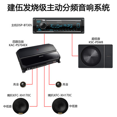 建伍dsp-bt305发烧级改装音响