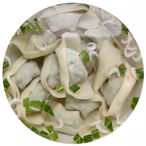 荞麦黑皮野荠菜鲜肉2盒手工现包